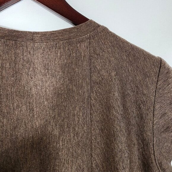 Brunello Cucinelli Brown Wool Mini Dress Minimalist Old Money S - Picture 3 of 14